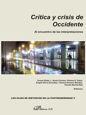 cover image of Crítica y crisis de occidente
